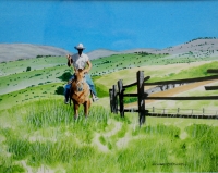 Cowboy on horse